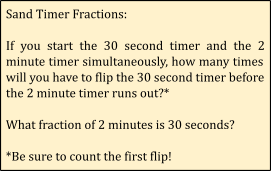 sand timer fraction