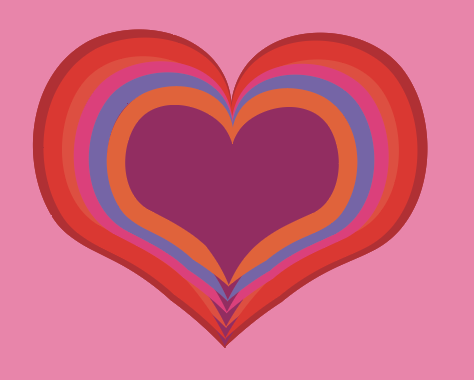 colorful Valentine heart